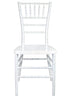 Sparkling Pearl White Resin Steel Skeleton Chiavari Chair CCRPWSP-STEEL-AX-T