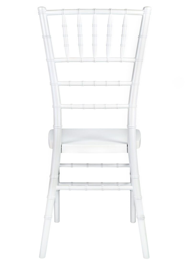 Sparkling Pearl White Resin Steel Skeleton Chiavari Chair CCRPWSP-STEEL-AX-T