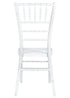 Sparkling Pearl White Resin Steel Skeleton Chiavari Chair CCRPWSP-STEEL-AX-T