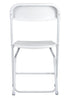 White Folding Chair (Steel-Poly Chair) by Chiavari CFPW-AX-T