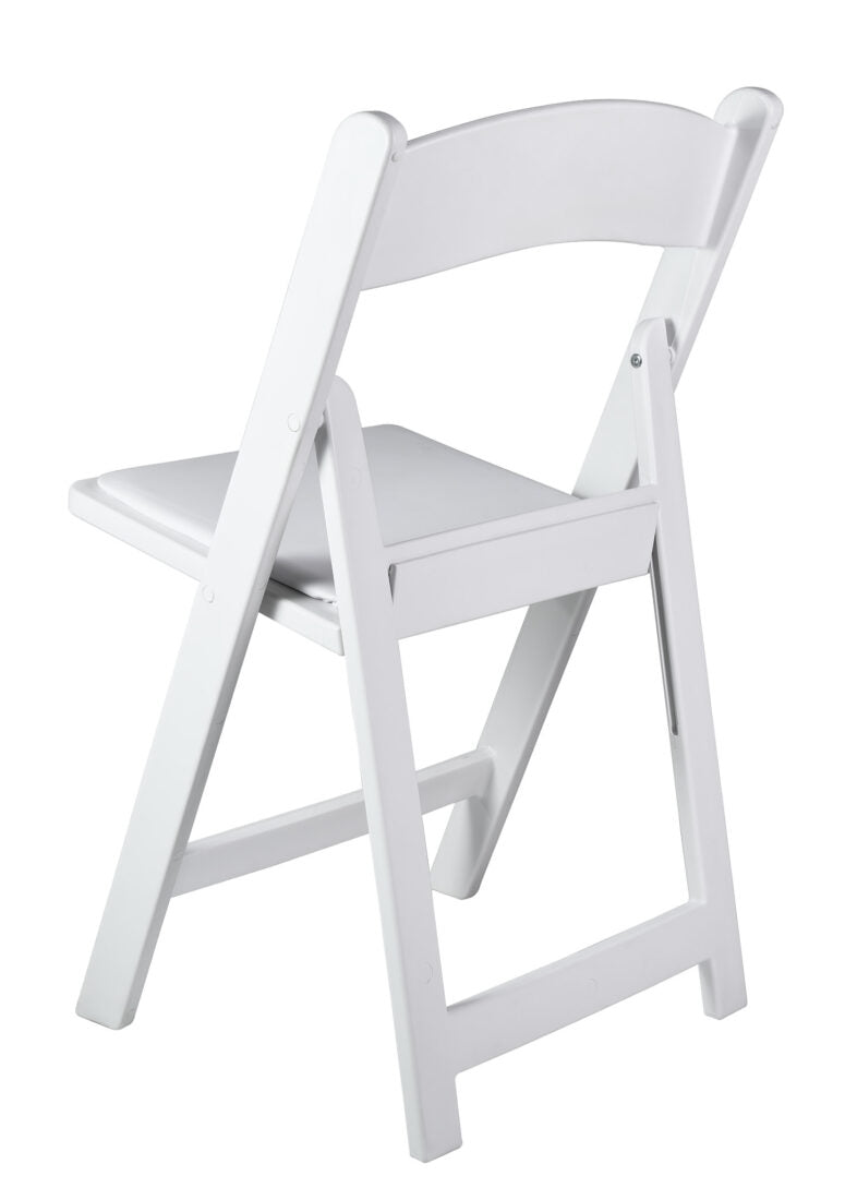 White Resin Folding Chair 5