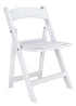 White Kids Resin Folding Chair by Chiavari, Free Extended Warranty, Stackable, UV Sun Protection, Water Proof, Anti-Rust, (Per Chair Price Shown - Sold only in Quantities of 4) CFRW-KID-AX-T