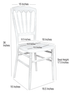 40 Chair Pack White Steel Skeleton™ Resin Napoleon Chair