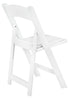 White WoodGrain™ Resin Folding Chair (Per Chair Price Shown - Sold only in Quantities of 4)