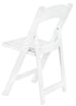 White WoodGrain™ Resin Folding Chair (Per Chair Price Shown - Sold only in Quantities of 4)