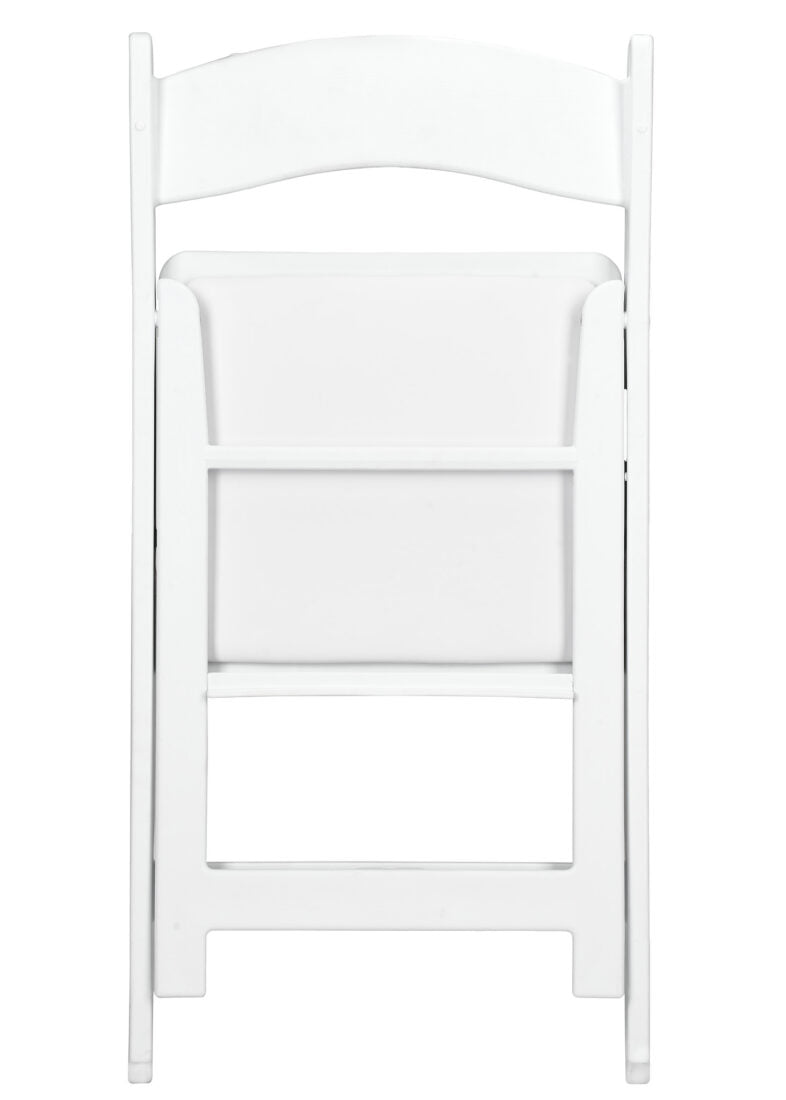 White WoodGrain™ Resin Folding Chair (Per Chair Price Shown - Sold only in Quantities of 4)