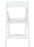 White WoodGrain™ Resin Folding Chair (Per Chair Price Shown - Sold only in Quantities of 4)