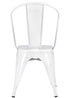 White Hi Gloss Steelix Tolix Style Metal Restaurant Chair – Ships Fully Assembled CTMW-AX-T