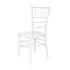 White ToughResin Mono-Frame Chiavari Chair - 48 Unit Bundle by Chivari CCRW-MONO-AX-T-1 Back