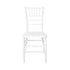 White ToughResin Mono-Frame Chiavari Chair - 48 Unit Bundle by Chivari CCRW-MONO-AX-T-1 Front