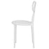 White Resin Bow Chair with Round Seat