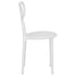 White Resin Bow Chair with Round Seat