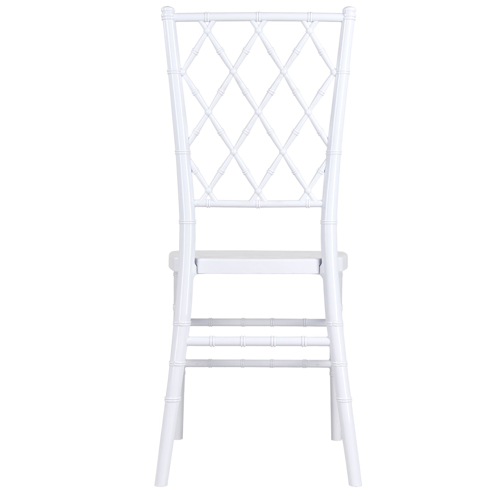 White Diamond Resin Chiavari Chair  (Per Chair Price Shown - Sold only in Quantities of 4) Some Assembly Required