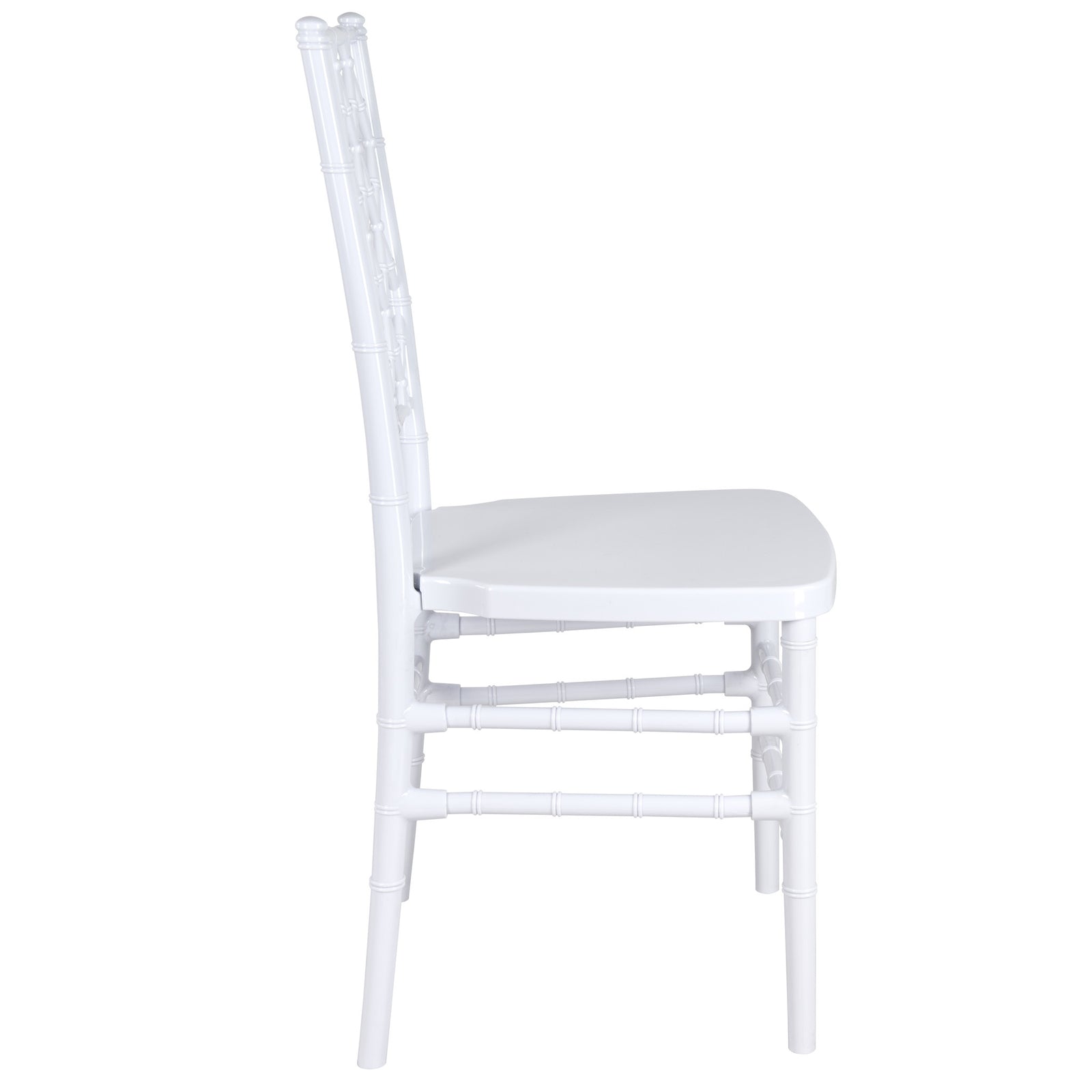 White Diamond Resin Chiavari Chair  (Per Chair Price Shown - Sold only in Quantities of 4) Some Assembly Required