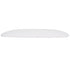 Cool White Round Vinyl Panel Back Cushion