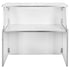 White 42" Tall x 48" Long Portable Folding Bar Laminate Surface PVC Edge