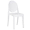 White Resin Kids Victoria Ghost Chair (Per Chair Price Shown - Sold only in Quantities of 4)