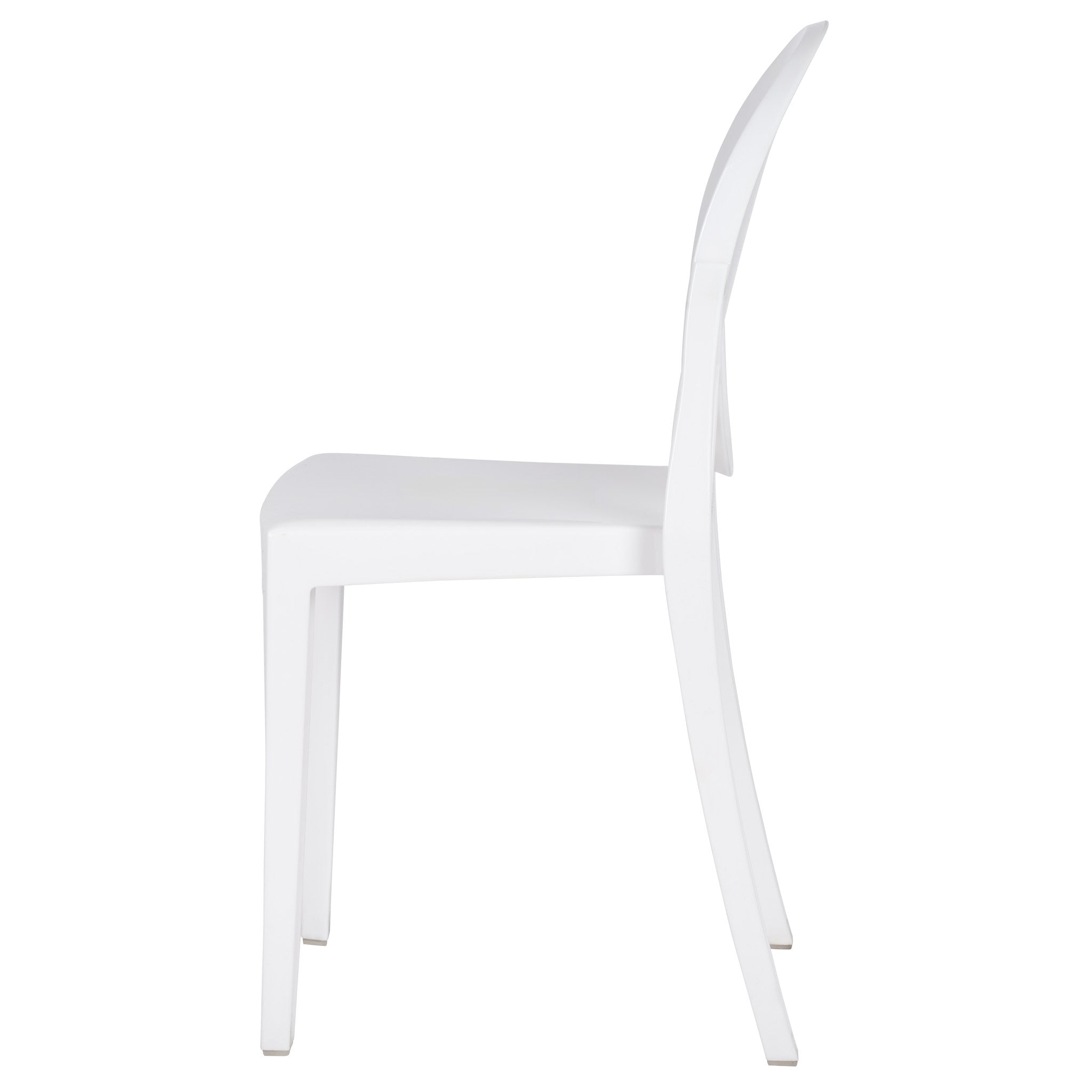 White Resin Kids Victoria Ghost Chair (Per Chair Price Shown - Sold only in Quantities of 4)