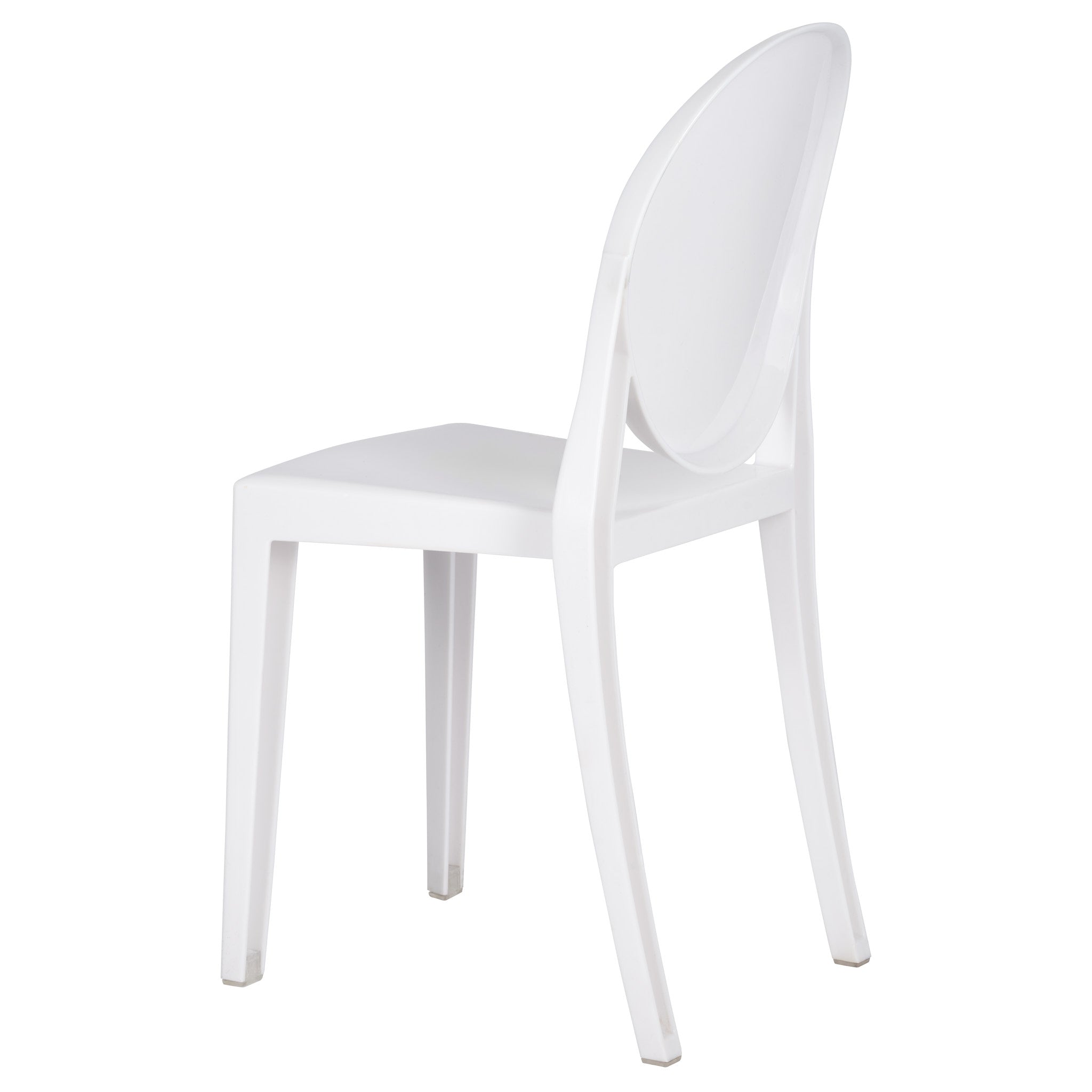 White Resin Kids Victoria Ghost Chair (Per Chair Price Shown - Sold only in Quantities of 4)