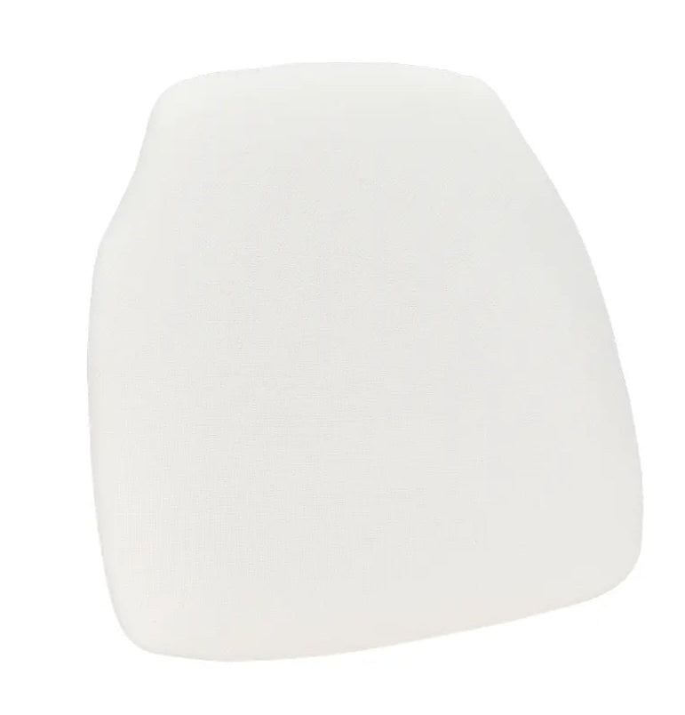 White 1.75"  Vinyl Panel Back Chiavari Cushion with SlipNot™ Technology