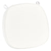 White 2.0" Thick Willow Wood Velcro Strap Cushion
