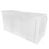 7' White Portable Folding Bar with HPL Top and Durable Rubber Edge