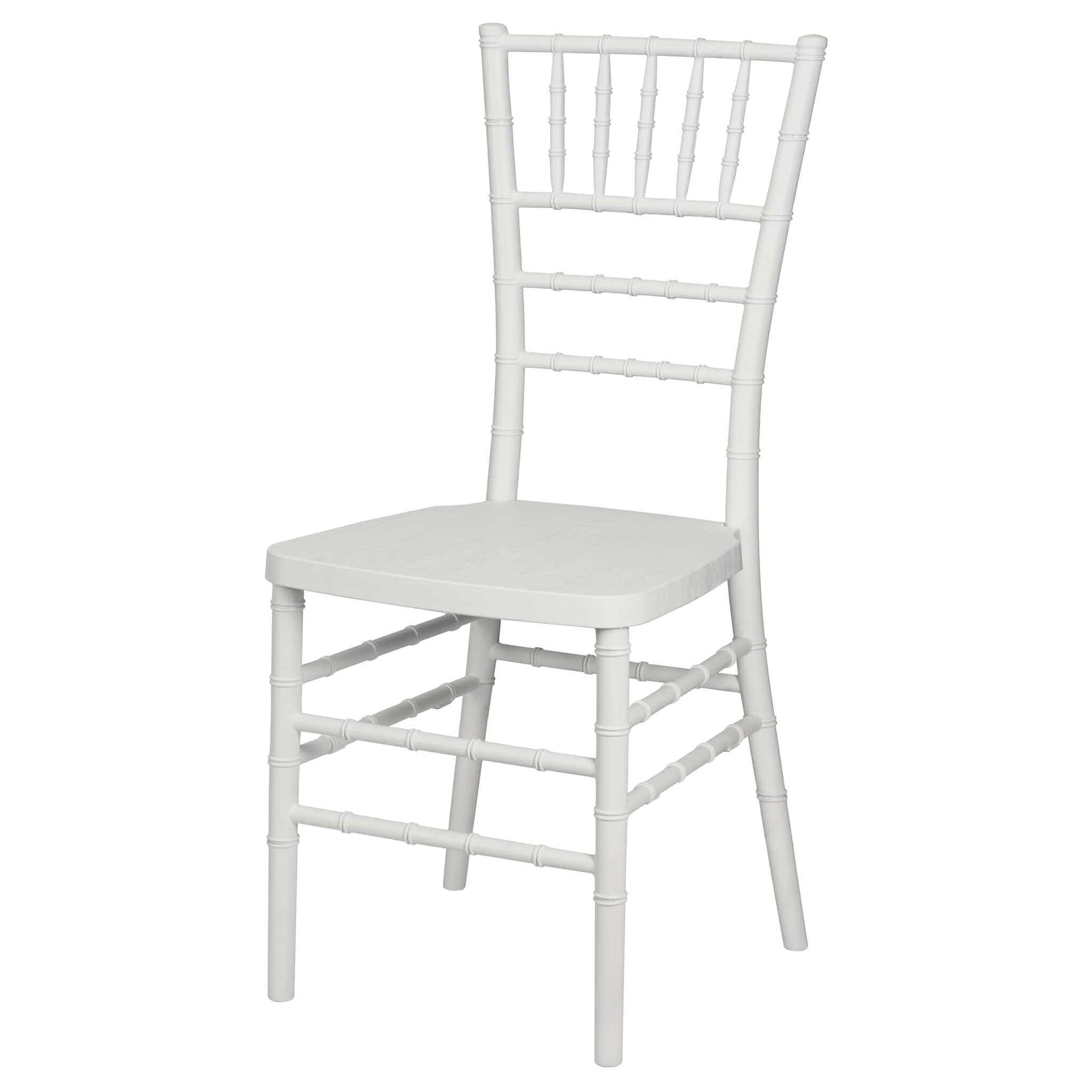 White Woodgrain™ Resin Steel Skeleton Chiavari Chair