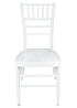 White Aluminum Chiavari Chair by Chivari front CCAW-AX-T