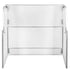White 42" Tall x 48" Long Portable Folding Bar Laminate Surface PVC Edge