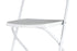 White Folding Chair (Steel-Poly Chair) by Chiavari CFPW-AX-T