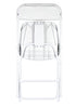 White Folding Chair (Steel-Poly Chair) by Chiavari CFPW-AX-T