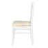 White Ritz ToughWood™ Chair with Ivory Vinyl Seat