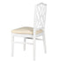 White Ritz ToughWood™ Chair with Ivory Vinyl Seat