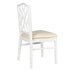 White Ritz ToughWood™ Chair with Ivory Vinyl Seat