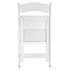 White WoodGrain™ Resin Folding Chair (Per Chair Price Shown - Sold only in Quantities of 4)