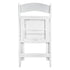 White WoodGrain™ Resin Folding Chair (Per Chair Price Shown - Sold only in Quantities of 4)