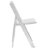 White WoodGrain™ Resin Folding Chair (Per Chair Price Shown - Sold only in Quantities of 4)