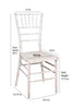 White Distressed WoodGrain™ Resin Steel Skeleton™ Chiavari Chair