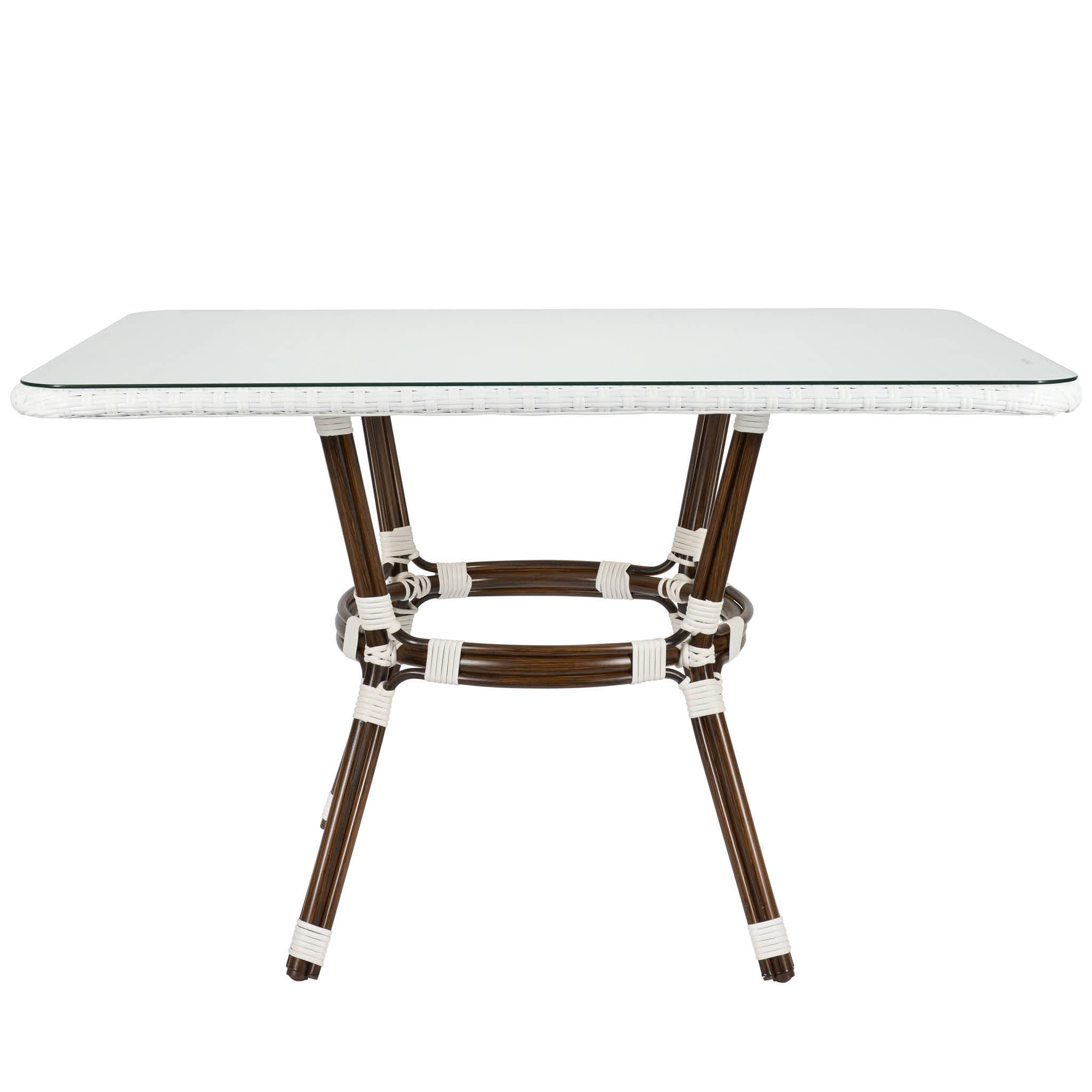 48" x 36" White French Bistro Table