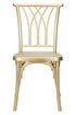 Gold Champagne Resin Willow Chair CWRG-ZG-T