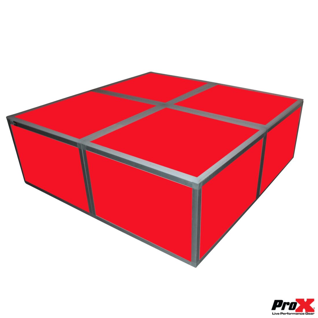 PROX XSA-2X2-24 Lumo Stage Acrylic Stage 2'x'2x24" Platform Cube Light Box Section for Disco Style Dance Floor - Includes (4) Panels