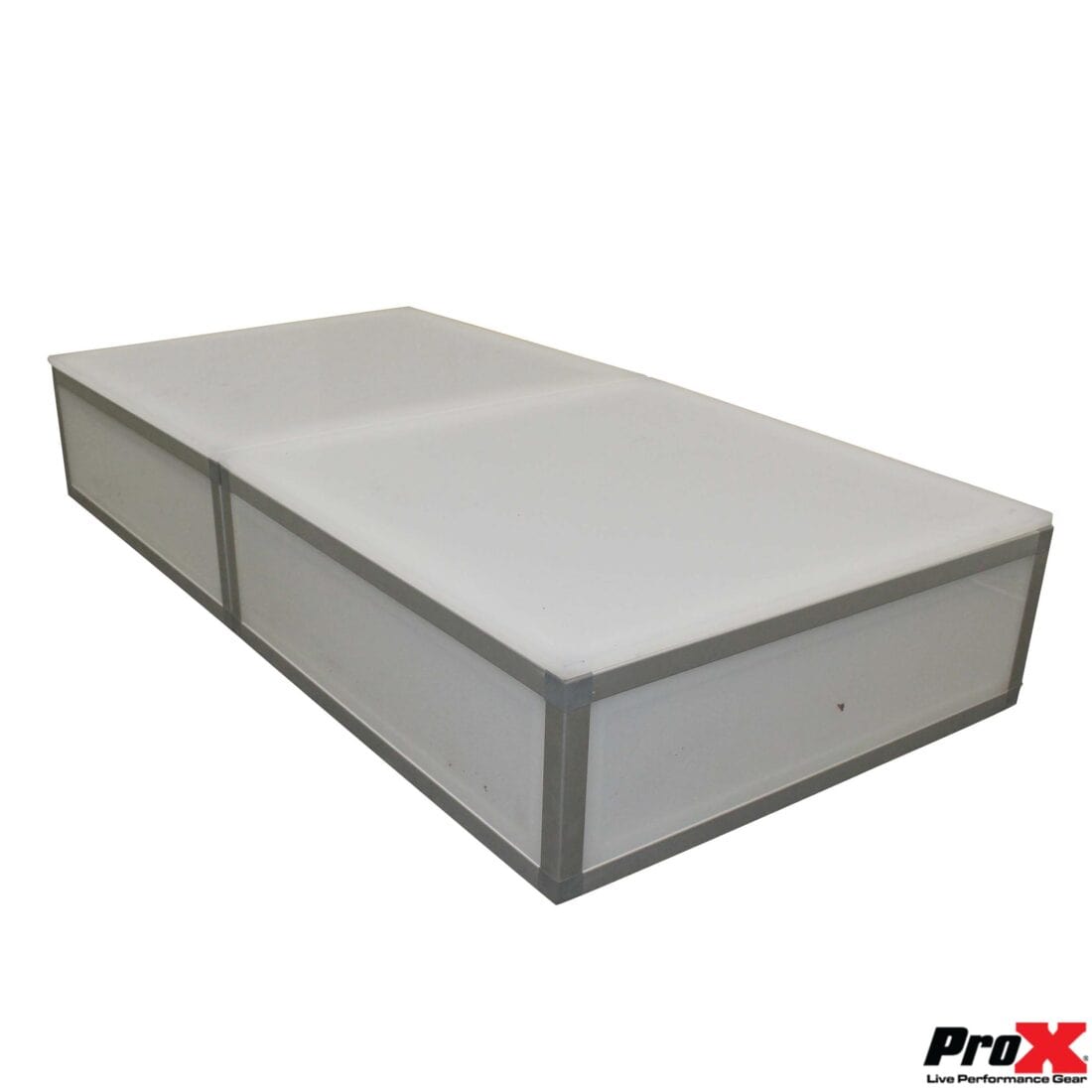 PROX XSA-2X2-8 Lumo Stage Acrylic Stage 2'x'2x8" Platform Cube Light Box Section for Disco Style Dance Floor - Includes (2) Panels