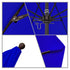 California Umbrellas Pacific Blue 9' Patio Umbrella Bronze Pole, Sunbrella Canopy CAL-ALTO908117-5401