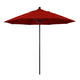 California Umbrellas Jockey Red 9' Patio Umbrella Bronze Pole, Sunbrella Canopy CAL-ALTO908117-5403