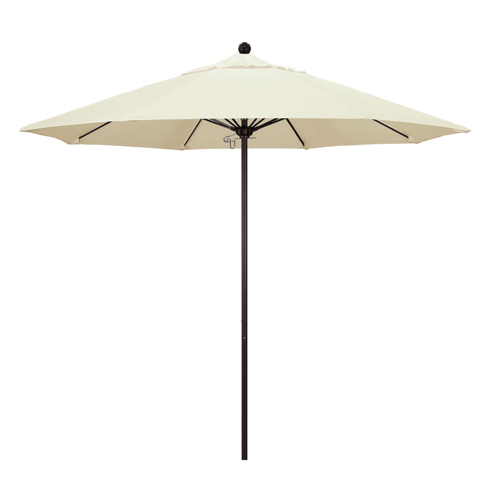 California Umbrellas Canvas 9' Patio Umbrella Bronze Pole, Sunbrella Canopy CAL-ALTO908117-5453