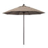 California Umbrellas Taupe 9' Patio Umbrella Bronze Pole, Sunbrella Canopy CAL-ALTO908117-5461