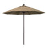 California Umbrellas Heather Beige 9' Patio Umbrella Bronze Pole, Sunbrella Canopy CAL-ALTO908117-5476