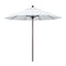 California Umbrellas White 9' Patio Umbrella Bronze Pole, Olefin Canopy CAL-ALTO908117-F04