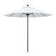 California Umbrellas White 9' Patio Umbrella Bronze Pole, Olefin Canopy CAL-ALTO908117-F04