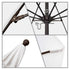 California Umbrellas White 9' Patio Umbrella Bronze Pole, Olefin Canopy CAL-ALTO908117-F04